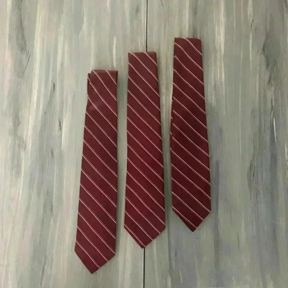 Maroon Striped Career Tie L - Picture 5 of 6